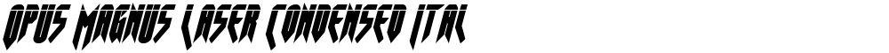Opus Magnus Laser Condensed Italic