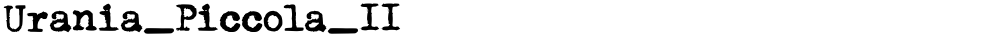 Urania_Piccola_II