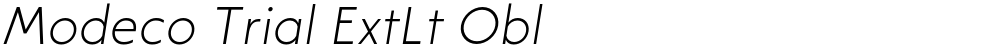 Modeco Trial ExtLt Obl