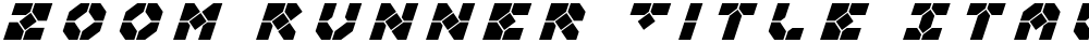Zoom Runner Title Italic