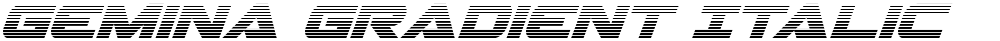 Gemina Gradient Italic