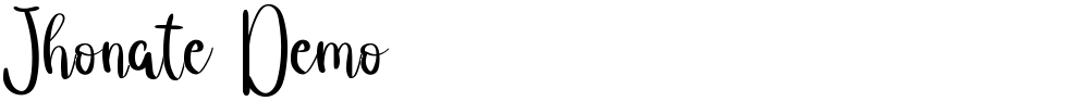 Jhonate Demo