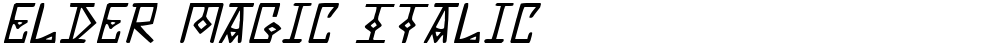 Elder Magic Italic