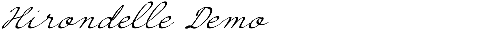 Hirondelle Demo