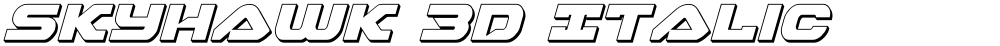 Skyhawk 3D Italic