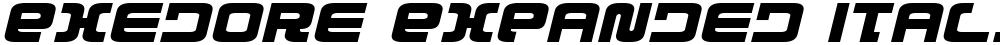 Exedore Expanded Italic