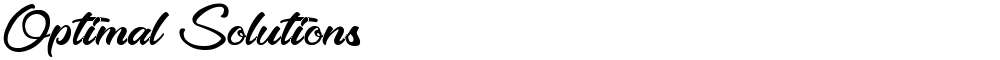 Optimal Solutions