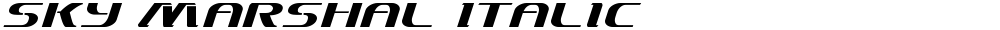 Sky Marshal Italic