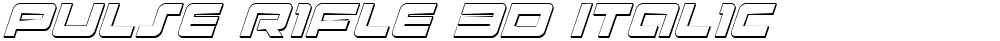 Pulse Rifle 3D Italic