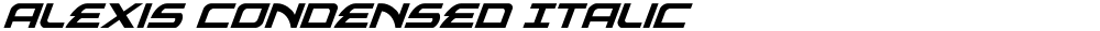 Alexis Condensed Italic