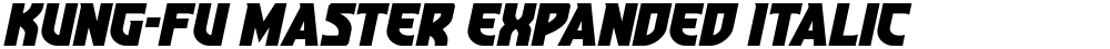 Kung-Fu Master Expanded Italic