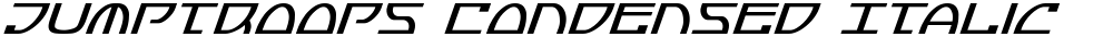 Jumptroops Condensed Italic