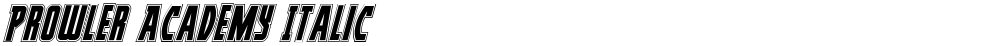 Prowler Academy Italic