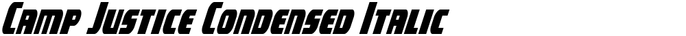 Camp Justice Condensed Italic
