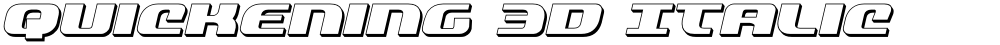 Quickening 3D Italic