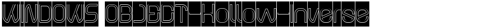 WINDOWS OBJECT-Hollow-Inverse