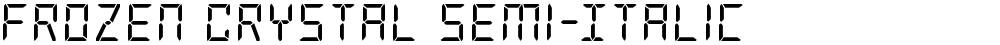 Frozen Crystal Semi-Italic