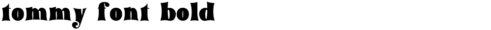 tommy font bold