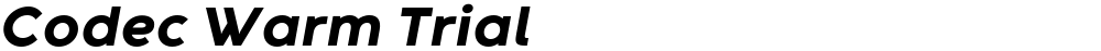 Codec Warm Trial
