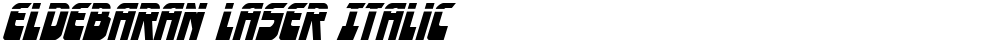 Eldebaran Laser Italic