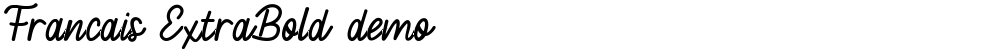 Francais ExtraBold demo