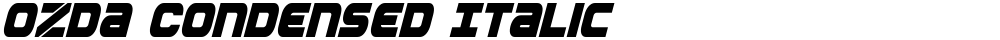 Ozda Condensed Italic
