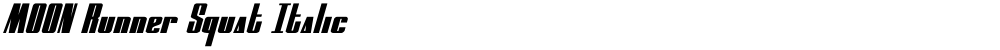 MOON Runner Squat Italic