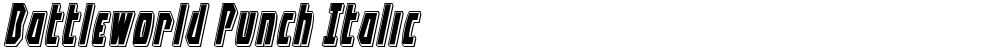 Battleworld Punch Italic