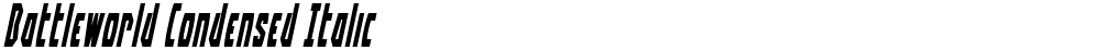 Battleworld Condensed Italic
