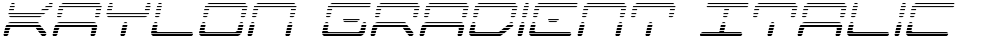Kaylon Gradient Italic