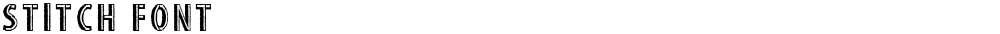 stitch font