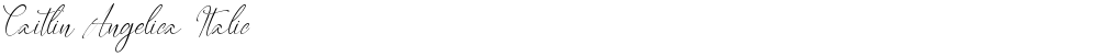 Caitlin Angelica Italic