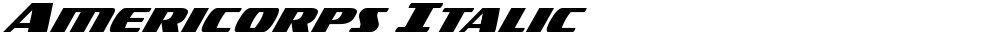 Americorps Italic