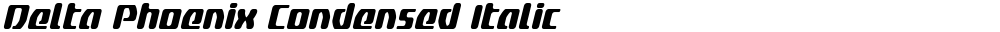 Delta Phoenix Condensed Italic
