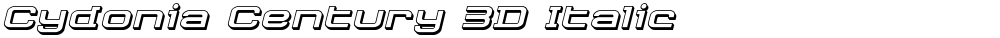 Cydonia Century 3D Italic