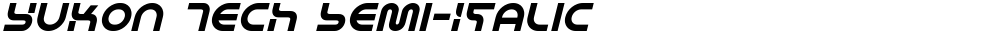 Yukon Tech Semi-Italic