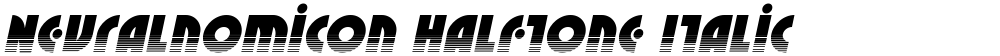 Neuralnomicon Halftone Italic