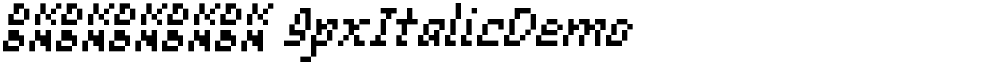 丁卯点阵体 9pxItalicDemo