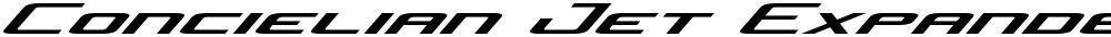 Concielian Jet Expanded Italic
