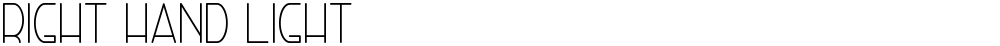 Right Hand Light