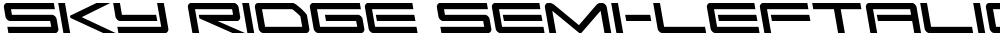 Sky Ridge Semi-Leftalic