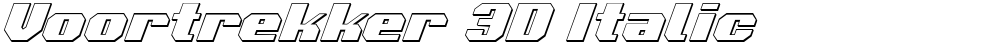 Voortrekker 3D Italic