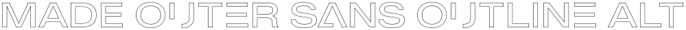 MADE Outer Sans Outline Alt