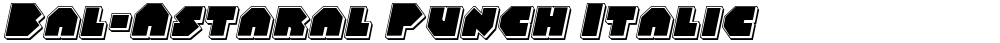 Bal-Astaral Punch Italic