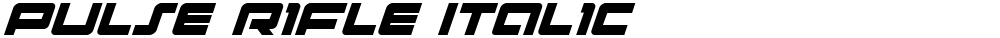 Pulse Rifle Italic