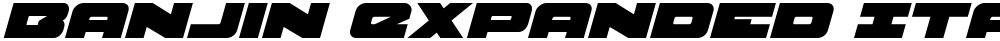 Banjin Expanded Italic