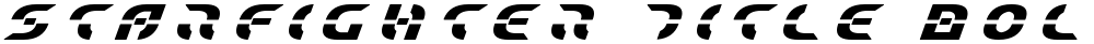 Starfighter Title Bold Italic