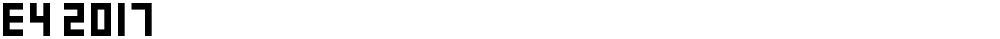 E4 2017