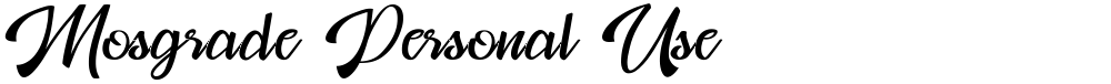 Mosgrade Personal Use