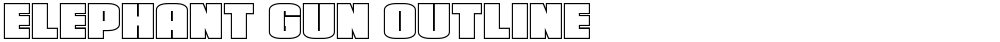 Elephant Gun Outline